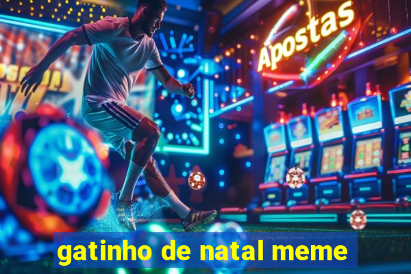 gatinho de natal meme